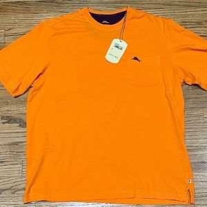 Tommy Bahama T-Shirt Medium Persimmon Orange NWT